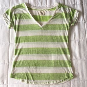 Striped American Eagle V-neck